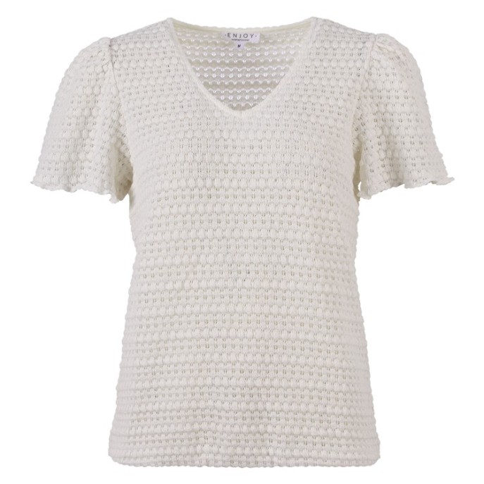Z Enjoy Pullover KM crochet ecru
